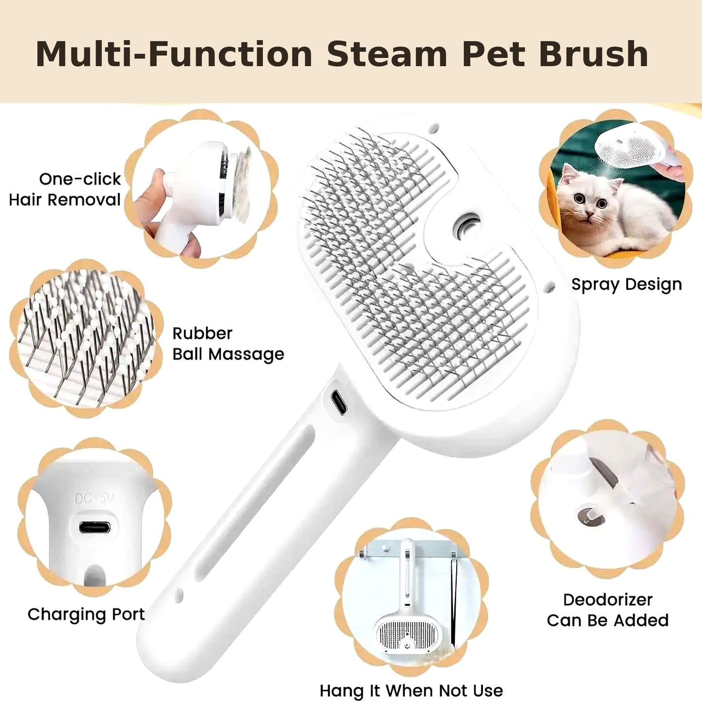 PawMist™ - Pet Grooming Comb