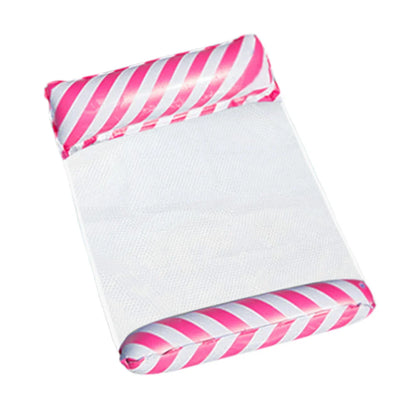 Foldable Floating Water Hammock Float Lounger Inflatable Pool Mat Floating Recliner Bed Swimming Air Mattress Pool Accessories