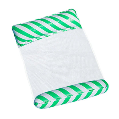 Foldable Floating Water Hammock Float Lounger Inflatable Pool Mat Floating Recliner Bed Swimming Air Mattress Pool Accessories