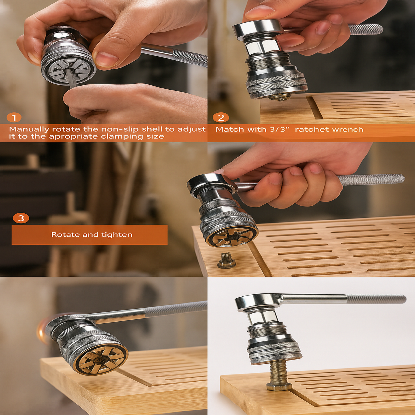 Grip All: Multi-Function Universal Socket Wrench